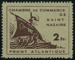 Neuf Sans Gomme N° 8/9, La Paire Chambre De Commerce De St Nazaire émis Sans Gomme T.B. Signé Calves - Sonstige & Ohne Zuordnung