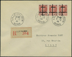 Lettre LILLE N° 1, Bande Hor De 3 Sur LR De Lille Vauban 5.9.44 Pour Lille, Arrivée 6.9.44 T.B. - Sonstige & Ohne Zuordnung