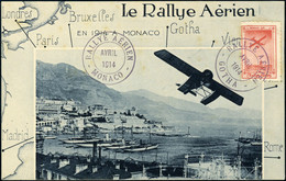 Lettre Vignette De Rallye S/CP Officielle Obl. Gotha Avril 1914, TB - Altri & Non Classificati