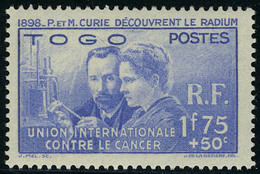 Neuf Sans Charnière 1938, Série Complète Pierre Et Marie Curie, T.B. - Other & Unclassified