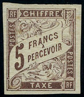 Neuf Avec Charnière N° 15/17, 1f 2f Et 5f Marron TB - Altri & Non Classificati