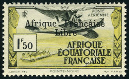 Neuf Sans Charnière N° 156/164 + PA 14/21, Les 2 Séries Surchargées Afrique Française Libre, TB - Other & Unclassified