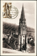 Lettre N°13. 1m Cathédrale De Fribourg, Sur C.M., CàD Frieburg 10.6.48. T.B. - Other & Unclassified