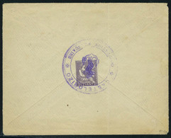 Lettre Lettre Affranchie à 30c Timbre Du Levant, Obl Du Grand Cachet Violet Castellorizo + Transit Toulon Arsenal Pour L - Otros & Sin Clasificación