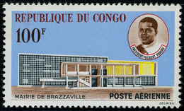 Neuf Sans Charnière N° 11, 100f Mairie De Brazzaville, T.B. - Autres & Non Classés