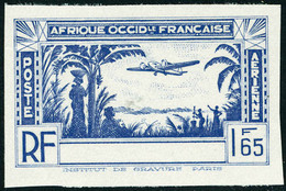 Neuf Sans Gomme N° 1a, Type PA De 1940, 1f65 Bleu, Valeur Non émise, Sans La Légende Côte D'Ivoire, Non Dentelé, T.B. - Autres & Non Classés