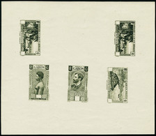 Neuf Sans Charnière Types Sur L'Ogoué, Savorgnan De Brazza, Village Gabonais (x 2ex) Femme Pahouine (timbre-taxe), Les 5 - Sonstige & Ohne Zuordnung
