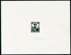 Type Cambodgienne De 1907, épreuve D'artiste En Noir, Valeur Faciale Obturée, Signée Puyplat. T.B. - Other & Unclassified