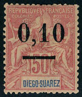 Neuf Avec Charnière N° 60, 0.10 S/50 Rouge, 2 Dents Légèrement Courtes, Sinon TB, Signé Brun, Miro... - Otros & Sin Clasificación