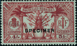 Neuf Sans Gomme N°80/90. La Série Surchargée SPECIMEN. T.B. (sauf N°83). S.G. 250£ - Sonstige & Ohne Zuordnung