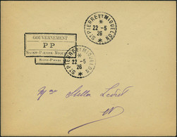 Lettre 2 L Affranchies Avec Cachets Provisoires De 1926, Différentes, 1 Cachet PP, Càd Du 22.5.26 Et L'autre PP 030, Càd - Autres & Non Classés