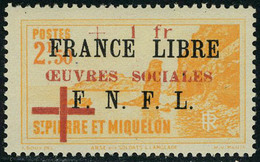 Neuf Sans Charnière N° 310/11, La Paire France Libre, Oeuvres Sociales, T.B. - Sonstige & Ohne Zuordnung