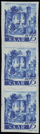 Neuf Sans Charnière N° 212, 75pf Bleu, Bande Verticale De 3ex ND, Filigrane W2 1x. Michel N° 222 XU), T.B. - Autres & Non Classés