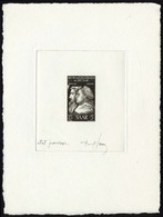 N° 295, 15f + 5f 375è Anniversaire De La Réforme, épreuve D'artiste En Noir, Signé T.B. - Sonstige & Ohne Zuordnung