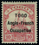 Neuf Avec Charnière N° 34, 10pf Anglo French Occupation, Type I, TB Signé Champion - Autres & Non Classés