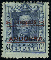 Neuf Avec Charnière N° 22B, 40c Bleu Dentelé 13 X 12 1/2, A 000.000 Au Verso, Cl, T.B. - Otros & Sin Clasificación