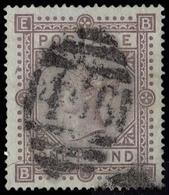 Oblitéré N° 45a, 1£ Violet Papier Blanc, Filigrane Ancre T.B. SG 136 : 8000 £ - Autres & Non Classés