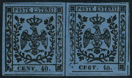 Neuf Avec Charnière N° 5Ab, 40c Variété CEGT Tenant à Normal T.B. Sassone 10c 1200 € - Altri & Non Classificati