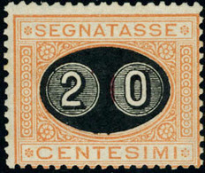 Neuf Avec Charnière N°23. 20 S/1c Orange. Cl. T.B. Signé Fiechi (Sassone) - Sonstige & Ohne Zuordnung