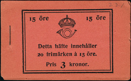 Neuf Sans Charnière Carnet N°C196.  15ore Rouge. Carnet Complet De 20 Timbres. Prix 3Kr. T.B. - Otros & Sin Clasificación