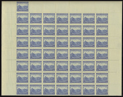 Neuf Sans Charnière N° 354, 3l Bleu Ukraine Subcarpathique, Feuille Complète De 100ex (14x7 + 2 Ex Imprimés Sur Les Bord - Other & Unclassified