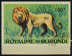 Oblitéré N° 94, 100f Lion Double Impression Du Centre, Bdf, T.B. - Autres & Non Classés