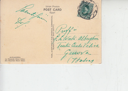 EGITTO  1930 - Yvert 121 - Cartolina Per L'Italia - Alexsandria - Moschea - Cartas & Documentos