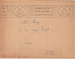 Lettre 1950 De Paris 98 Pour Paris Oblitération RBV PP - 1921-1960: Période Moderne