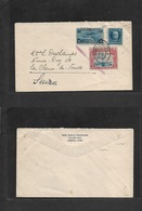 Airmails - World. 1930 (Apr 2) Habana - Switzerland, Chaux De Fonds. Fkd Envelope (10 Ct Rate) + US 5 Cents Airmail Serv - Other & Unclassified