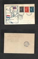 Airmails - World. 1939 (31 May) NORWAY - Netherlands. Special Flight. Multifkd Carad + Illustrated + Transited. - Other & Unclassified