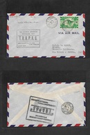 Airmails - World. 1947 (28 Aug) NEW CALEDONIA - WALLIS Island. First French Flight Connection. Fkd Env + Special Cachet. - Other & Unclassified