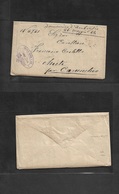 Argentina. 1884 (26 May) Buenos Aires - Italy, Chieti, Carunchio. Envelope With Full Text Contains, Carried On Steamship - Other & Unclassified