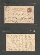 Argentina - Stationery. 1896 (15 Sept) Quilmes - Germany, Hettstedt, Sachsen (11 Oct) 6c Red Lilac Stat Card, Cds. Fine  - Other & Unclassified