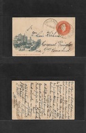 Argentina - Stationery. 1898 (25 Nov) Buenos Aires Local Usage. La Albertina - General La Madrid (26 Nov) 3c Orange Stat - Other & Unclassified