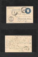 Argentina - Stationery. 1899 (8 Sept) Estacion La Falda, Cordoba - Germany, Chemnitz, Sachsen (7 Oct) 5c Blue Stat Card. - Other & Unclassified