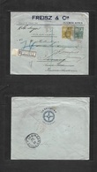 Argentina - Xx. 1906 (Nov) Buenos Aires - Penang, Malaysia, Fwded, Reverse Transited. Registered Mulfkd Env Bearing 12c  - Other & Unclassified