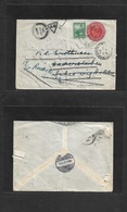 Argentina - Stationery. 1907 (13 Sept) LUJAN - UK, Buckingham, Fwded Kingham Shise. 5c Red Stat Env + 10c Adtl, Cds + Va - Other & Unclassified