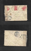 Argentina - Xx. 1918 (18 Feb) El Perdido, Buenos Aires - Denmark, Klovborg, Skolen (5 March) Multifkd Envelope, French C - Other & Unclassified