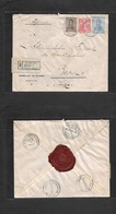 Argentina - Xx. 1921 (6 Nov) Puerto Santa Fe - Switzerland, Bern (30 Nov) Swiss Consular Mail. Registered Multifkd Env.  - Otros & Sin Clasificación