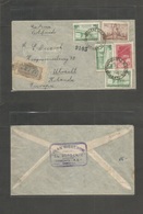 Argentina - Xx. 1947 (29 Sept) General Viamonte - Netherlands, Utrecht. Registered  Multifkd Airmail Env. VF Origin Usag - Other & Unclassified