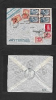 Argentina - Xx. 1956 (25 Apr) Buenos Aires - Switzerland, Zurich (30 Apr) Perfin BNA. Registered Multifkd Envelope. - Otros & Sin Clasificación