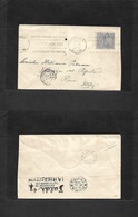 Australia. 1924 (June 23) Sydney, NSW - Italy, Rome (25 July) Slogan Cachet. Fkd Env 3d Grey Lilac + Arrival Italian Spe - Other & Unclassified