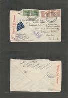 Australia. 1940 (26 Oct) Toorak, Via, Melbourne, Ship Mail - USA, Boston. Air Pacific Depart Censor + Via Hong Kong Cens - Autres & Non Classés