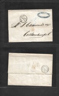 Austria. 1859 (8 Oct) TRIEST - Constantinople, Turkey (13 Oct) Stampless EL Full Text, Cds, Mns Charge. VF. - Other & Unclassified