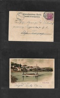 Austria. 1901 (6 Aug) CROATIA. Abbazia - Belgrade, Serbia (26 July Gregorian) Fkd Adriatic Sea View Card. XF Cachet. - Other & Unclassified