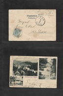 Austria. 1902 (4 April) Velde, Bledu - Lecse (4 April) Recica (Pled) Fkd Village View Card. Fine Used + Village Box Name - Andere & Zonder Classificatie