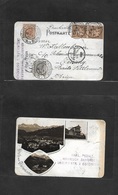 Austria. 1906 (7 Feb) Schonberg - Penang, Malaysia (March 1) Fkd Pm Ppc + Decorative Bayern 3 Pf Par. Parten Kirchen Fkg - Other & Unclassified