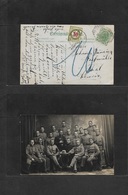 Austria. 1918 (Nov) Horse (30 Nov) - Switzerland, Thal (1 Dec) Fkd Ppc Military Group + Taxed + Swiss P. Due, Tied Cds. - Sonstige & Ohne Zuordnung