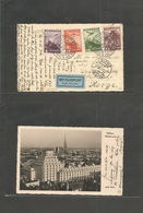 Austria - Xx. 1936 (14 Abril) Esperanto Congress Wien - Norway, Trondghem. Air Multiple Card. Special Cachet. Fine. - Other & Unclassified