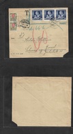 Austria - Xx. 1936 (11 Nov) Wien - Switzerland, Basel (12 Nov) Multifkd Invalid Postage Envelope + Taxed + Arrival Swiss - Other & Unclassified